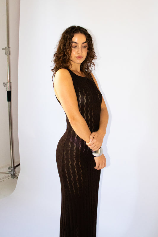 Maya Knit Maxi Dress ~ Coconut