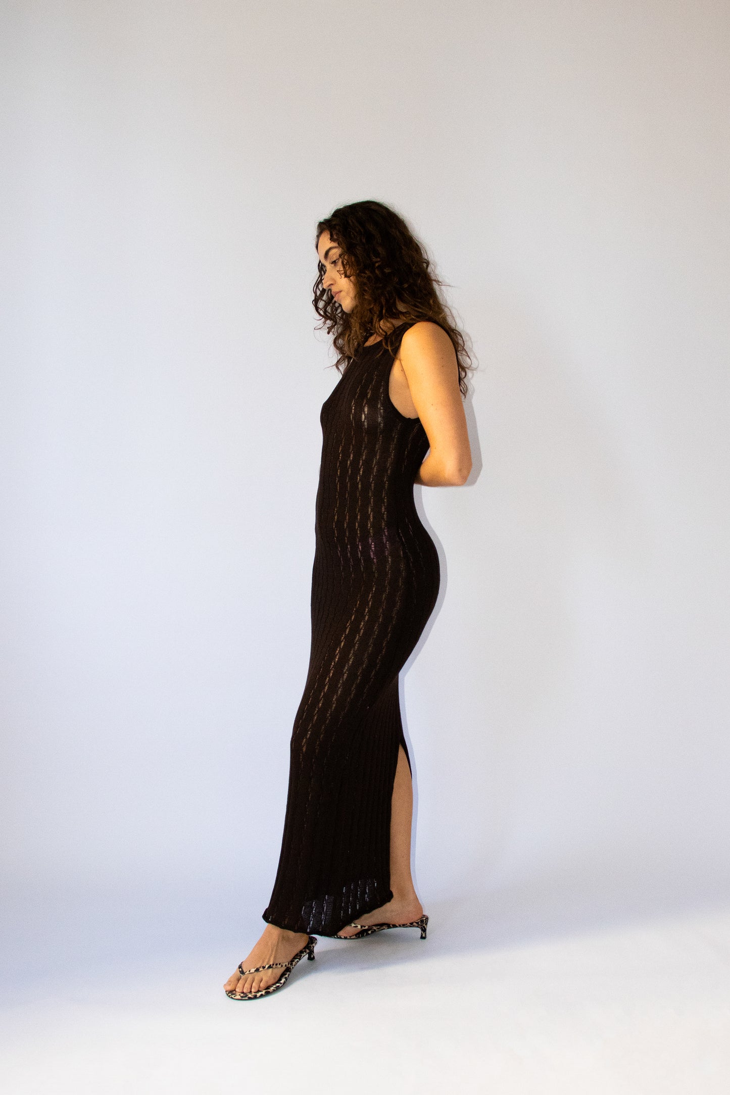 Maya Knit Maxi Dress ~ Coconut