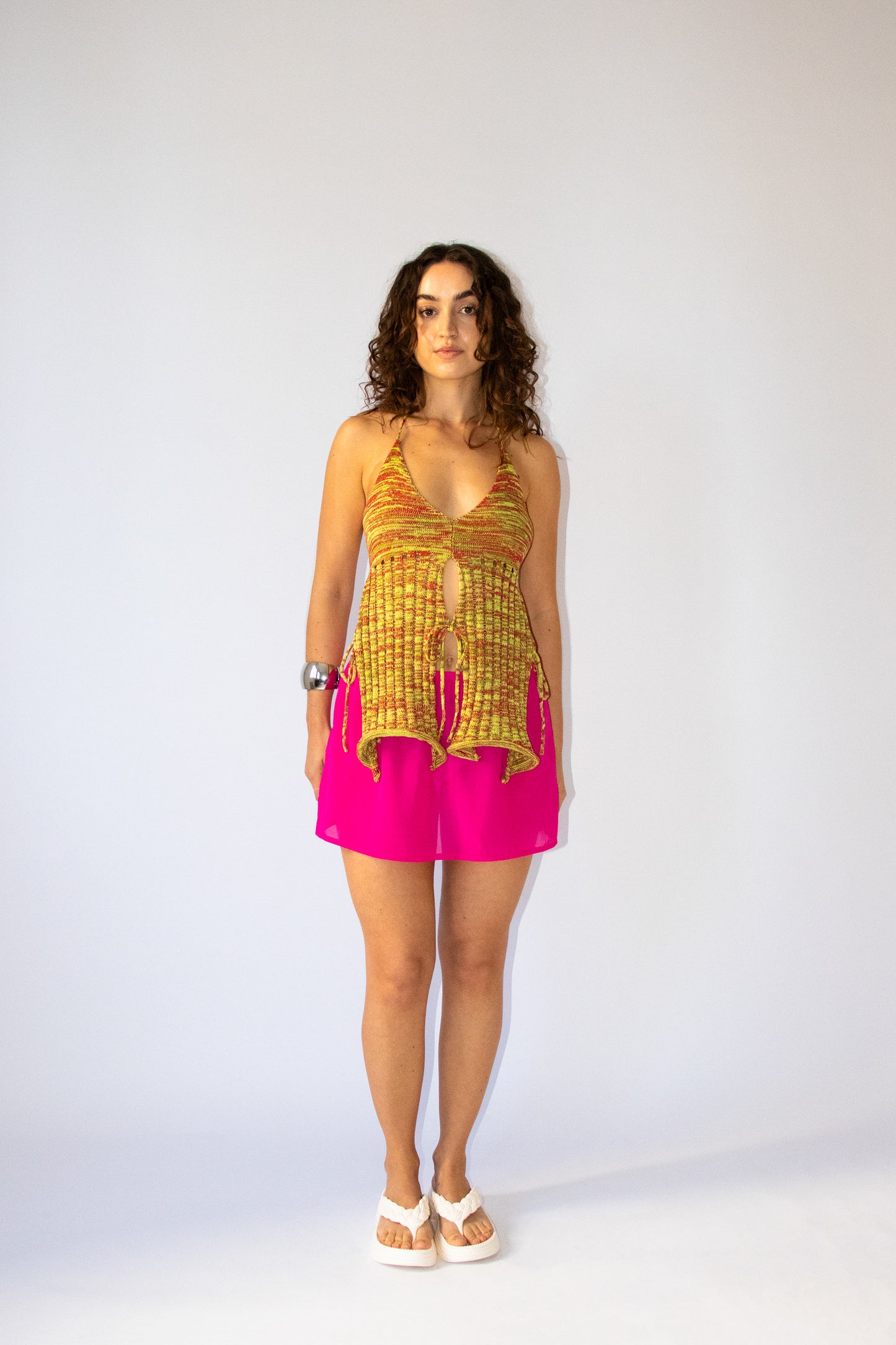 Penelope Knit Top ~ Pitaya