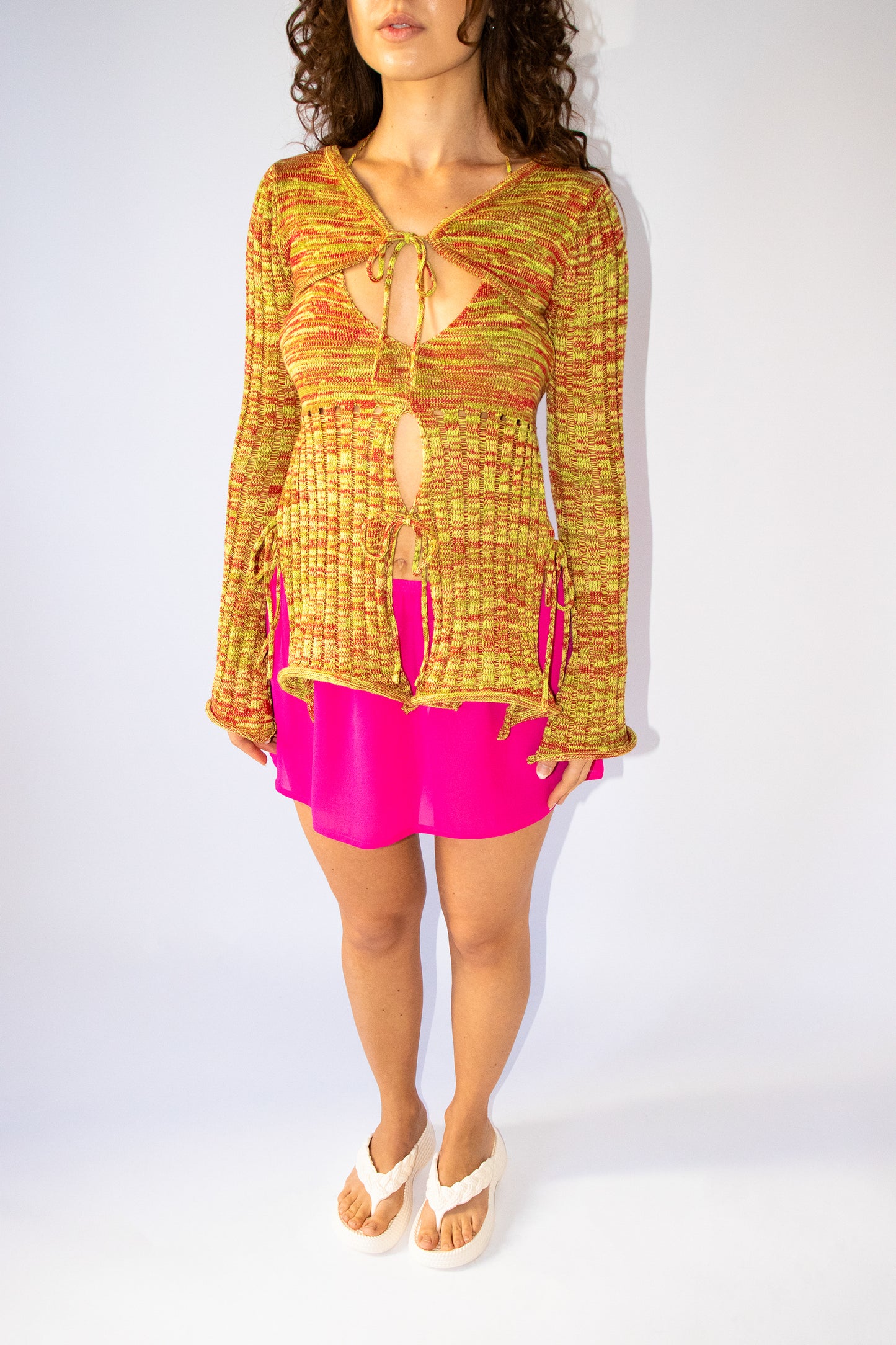 Penelope Knit Top ~ Pitaya