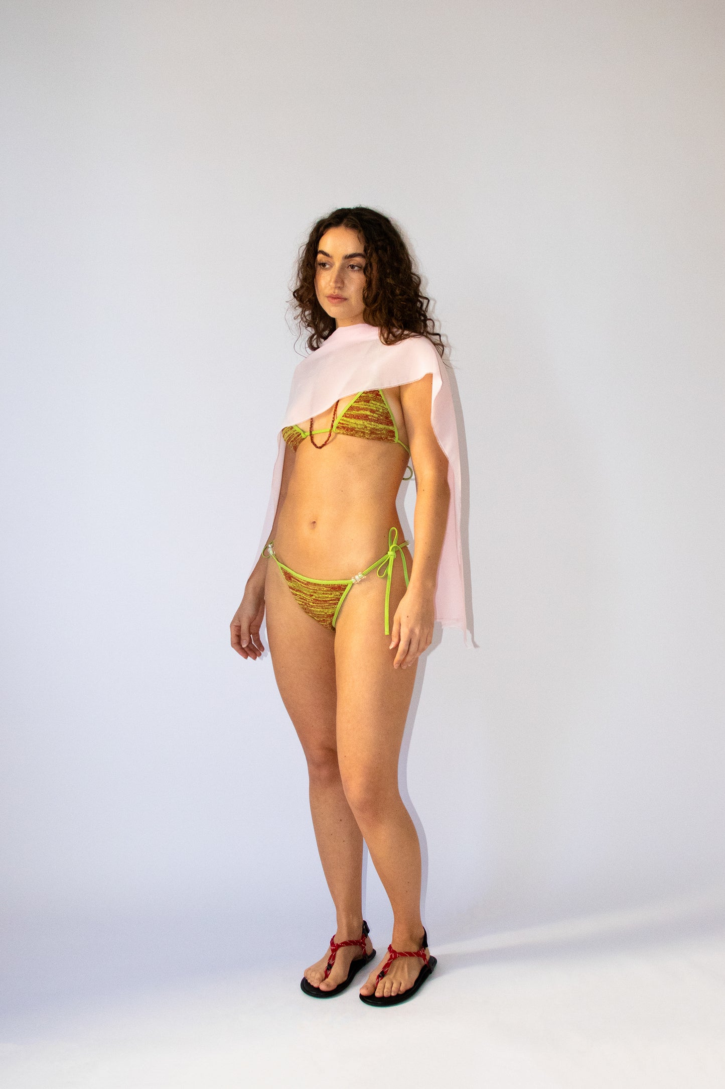 Josie Knit Bikini Bottom ~ Pitaya