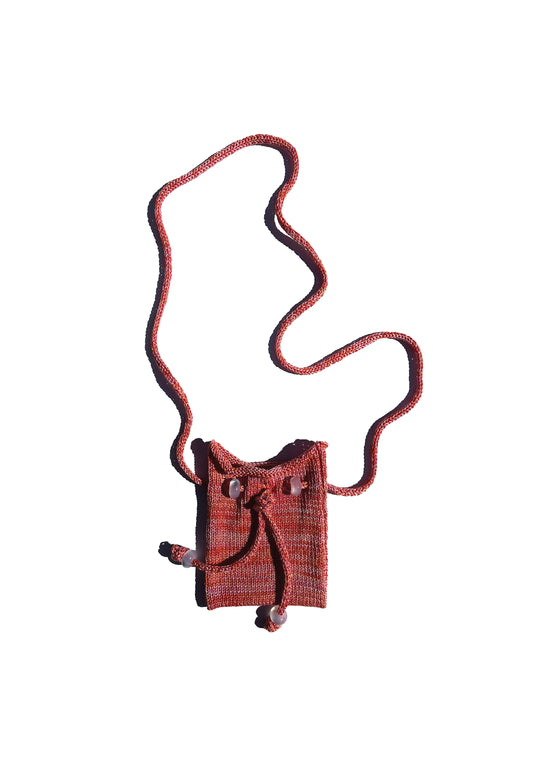 Ana Knit Purse Necklace ~ Paradise